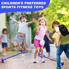 Skip Ball, Portable Foldable Colorful Flash Wheel Swing Ball, Kids Toys for G…
