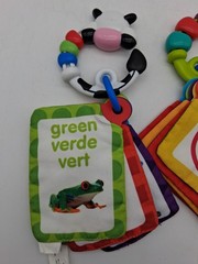 2 Baby Einstein Take Along Discovery Cards Clip-on Crinkle Teether ABC’s & 123’s