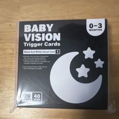 Black and White Visual Card Learning Toy Vision Stimulation 0-3 Months