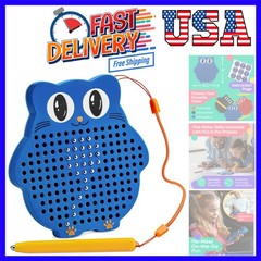 Magnetic Drawing Board for Kids & Toddlers with Beads and Magnet Stylus Pen -…