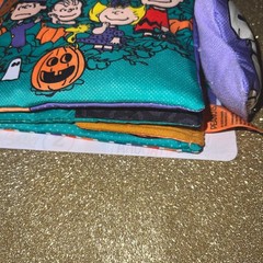 Peanuts Baby Deluxe Soft Snoopy Book Authentic Peanuts Halloween With 2 Plushies