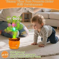 Talking Dancing Cactus Baby Toy Repeats Voice English Songs Gift for Kids