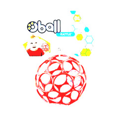 Bright Starts FROST PINK Oball Rattle Easy-Grasp Toy, Ages Newborn Plus, 4″ infT