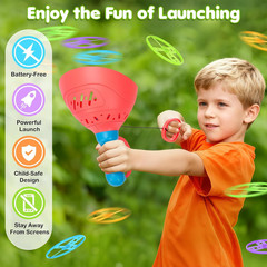 Outdoor Toys Kids Ages 4-8 3 Packs Flying Catching Game outside Manual Capture