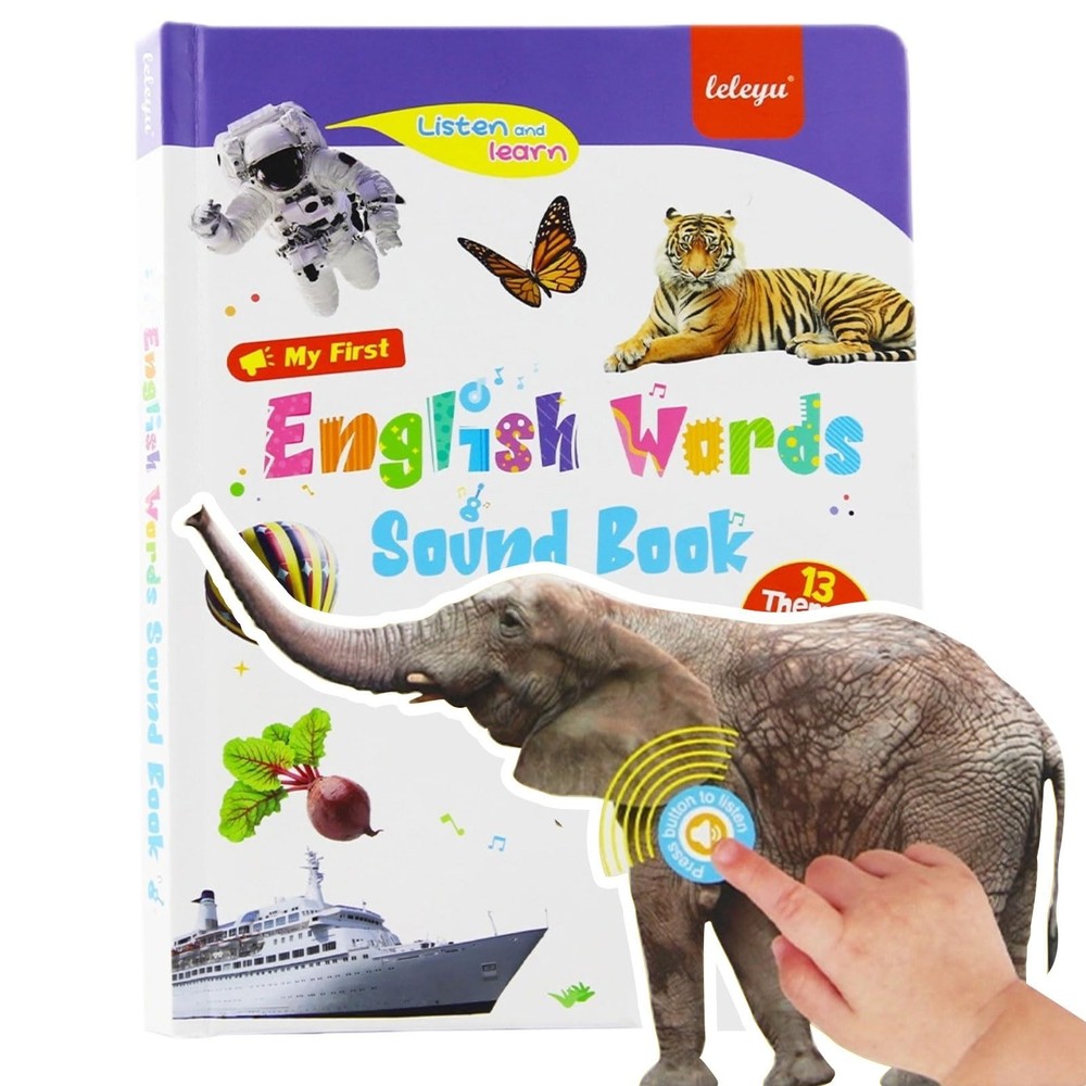 Interactive Toddler Sound Book – 470+ Words & Phonics Learning Toy | 21 Themes,