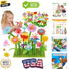 3-6 Old Toddler Toys – Flower Garden Building Toy with Insect Pegs, Educatio…