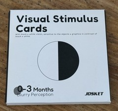 Infant VISUAL STIMULUS CARDS 2-Sided Black/White 5” Cards~Ages 0-3 Months JOSKET