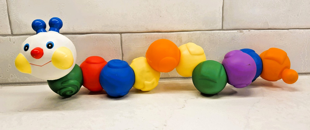 Melissa & Doug Build an Inchworm Snap Together Pop Blocs Developmental Toy