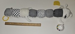 Elephant Caterpillar Plush Rattle Teether 22″ Sensory Crinkle Tummy Time Dololo