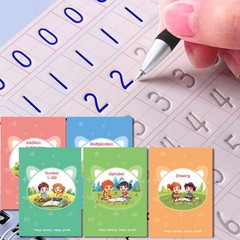 Magic Practice Copybook Set Reusable Writing Books for Kids 5 Pack with Pens