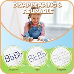 Magic Practice Copybook Set Reusable Writing Books for Kids 5 Pack with Pens