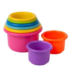 The First Years Stack & Count Stacking Cups – Colorful 8 Piece Set, Multi