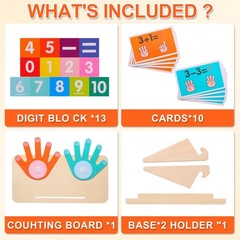Montessori Toys for 3-5 Year Old, Educational Math Manipulatives Learning Toy…