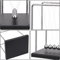 Newtons Cradle Balance Balls Science Physics Gadget Desktop Decoration Kinetic M