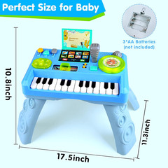 Baby DJ Musical Table Piano Learning Toy Light Music Toddler 1-3 Years