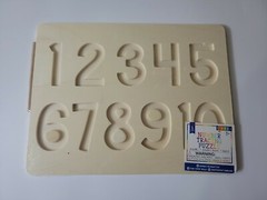 Number Tracing Puzzle Home School Learning Toy 9×12 2-5/8″ Numbers