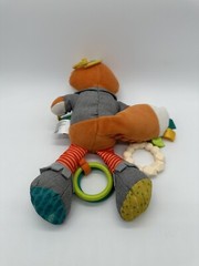 Infantino Playtime Plush Fox Sensory Activity Toy Rattle Crinkle Teether