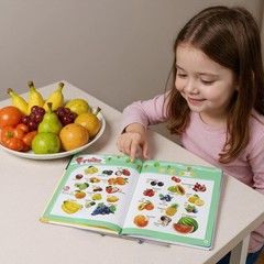 Interactive Toddler Sound Book – 470+ Words & Phonics Learning Toy | 21 Themes,