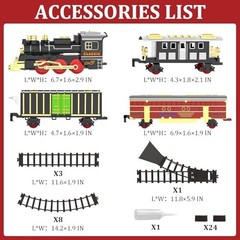 Train Set Train Toys for Boys with Smokes, Lights and Sound (ON/Off), Train