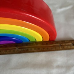 Unbranded Rainbow Stacker/Nesting Toy, Early Learning 7 PCs Montessori Toy Block
