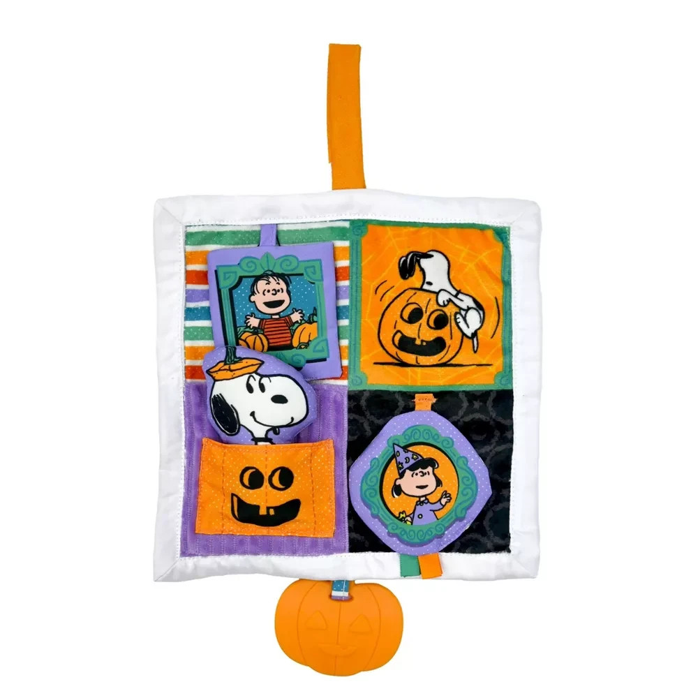 Peanuts Halloween Deluxe Crinkle Square with Teether Stroller Toy