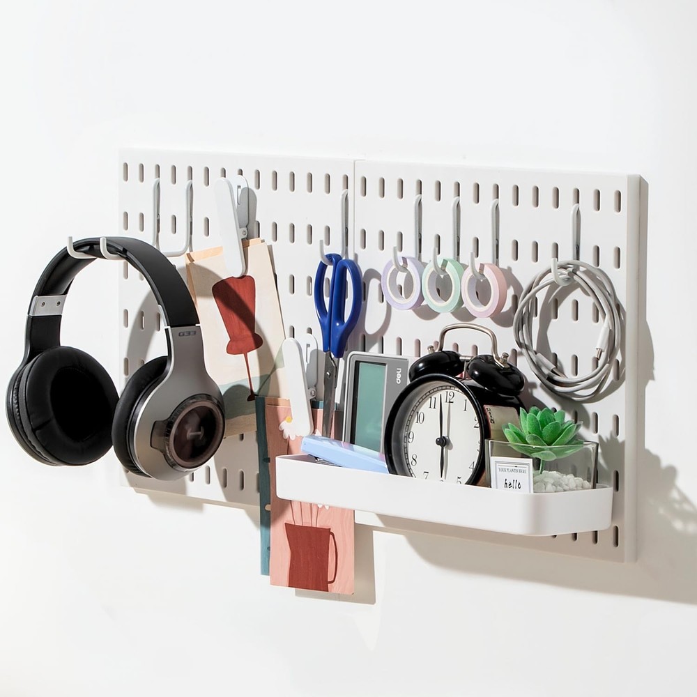 Keepo Pegboard Combination Kit with Modular Accessories, Wall Organizer for G…