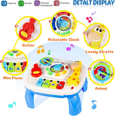 Baby Toys 6-12 Months, Musical Learning Table Toys for 1 2 3 Year Old Boys Girls