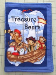 Handmade Cloth Fabric Soft Book “Treasure Bears”