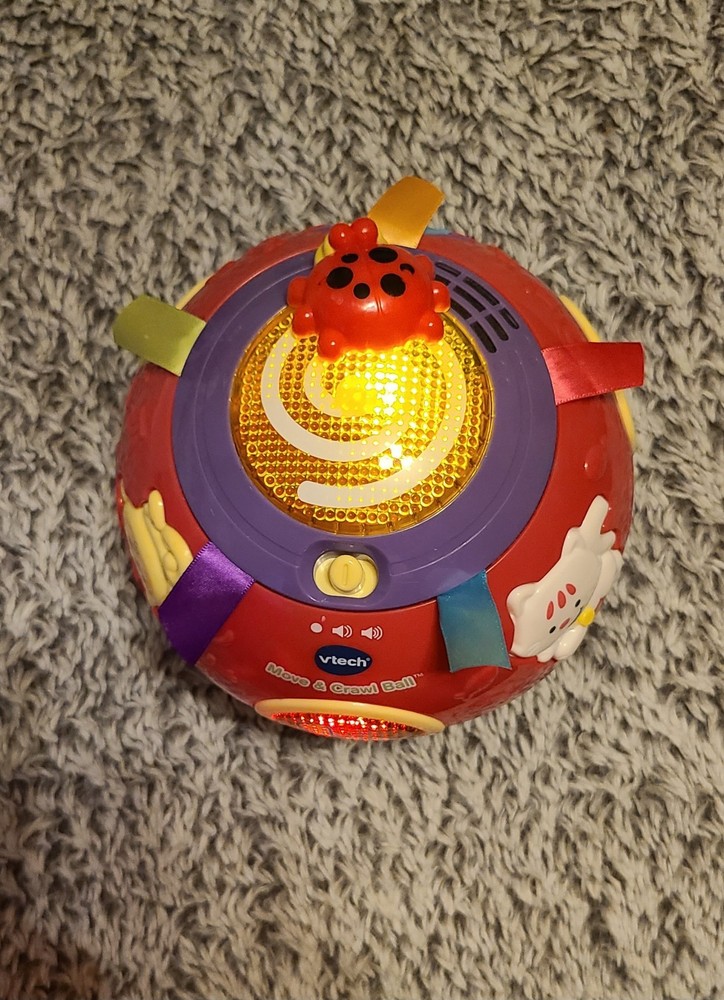 Vtech Move and Crawl Colorful Baby Self Rolling Music Light up Learning Ball Toy