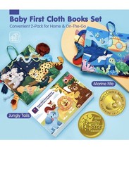 hahaland Baby Books 0-6 Months,Infant Tummy Time Toy Sensory Toys 6 to 12 Months