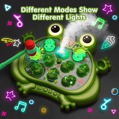 NEW HopeRock Whack A Frog Game Toddler Toy with 5 Modes 45 Levels Music & Lights