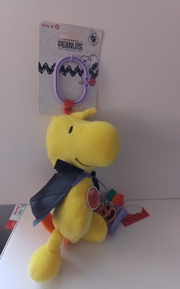 Peanuts Halloween Woodstock Baby Activity Toy Rattle Pumpkin