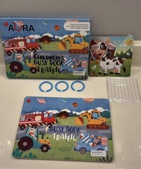 Toddler Busy Board Montessori Toy Sensory Book Educational Trucks Cars Space