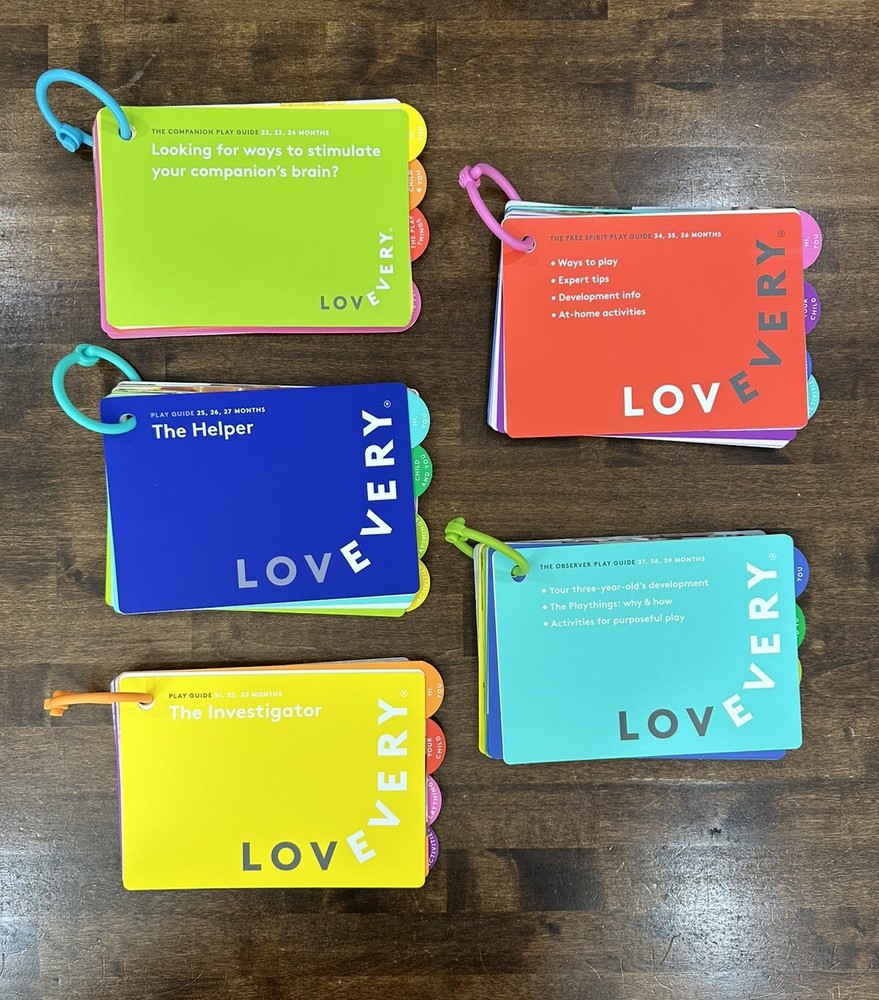Lovevery Play Guides Lot of 5 Books 22 to 39 Months The Helper Investigator