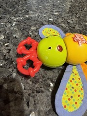 Bright Starts Twisty Bug dragonfly butterfly take along baby toy rattle lights