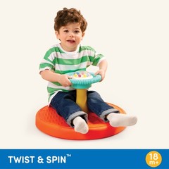 Battat Twist & Spin Activity Toy 3 Pieces with Ball Popper, Toddler 18 Months