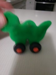 Rubbabu Green Caterpillar Soft Train Toy Wheeled Sensory Toy 4″ X 3″ Velvet GC
