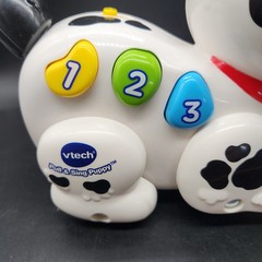 VTech Pull and Sing Puppy Dalmatian Infant Toy 6-36 Months Tested And Working