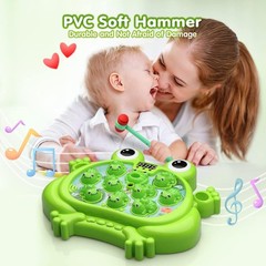 NEW HopeRock Whack A Frog Game Toddler Toy with 5 Modes 45 Levels Music & Lights