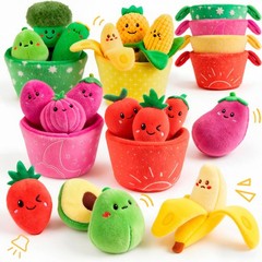 Baby Toys 6–12 Months, 16PCS My First Fruit Vegetable Sensory Toys for Babies…