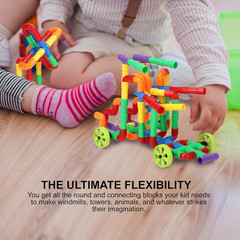 STEM Building Blocks Toy for Kids, Educational Toddlers Preschool Brain Toy Kit,