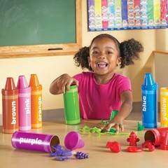 Rainbow Sorting Crayons – Color Recognition Toy for Toddlers