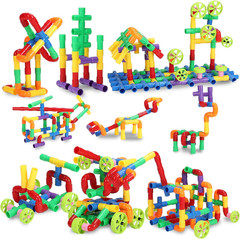 STEM Building Blocks Toy for Kids, Educational Toddlers Preschool Brain Toy Kit,