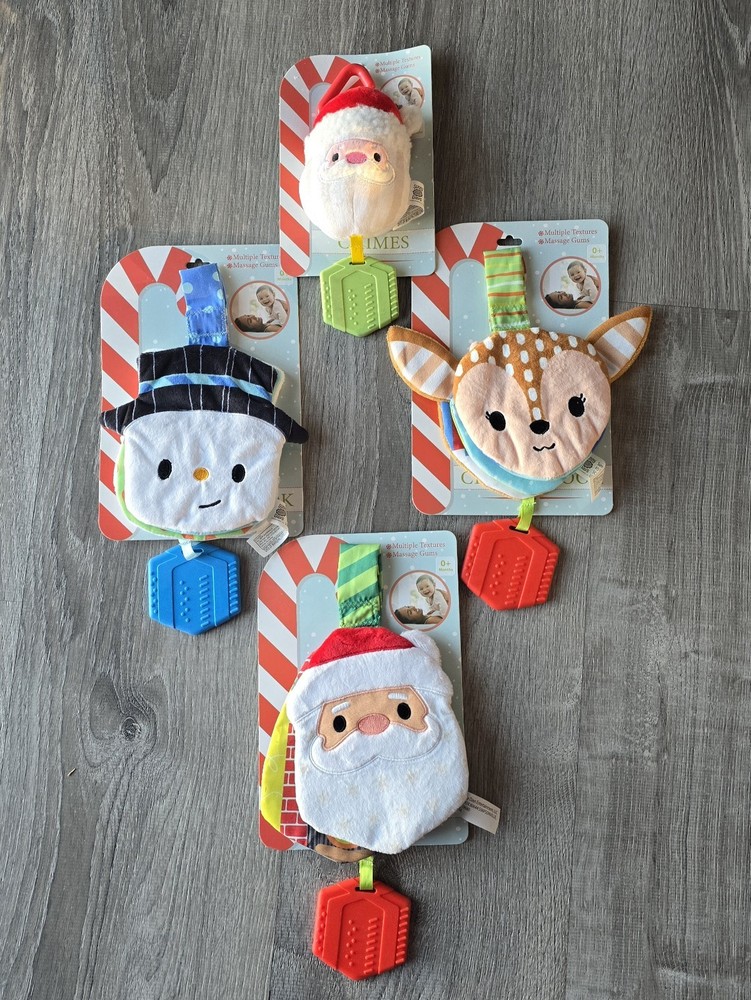 Lot of 4 Baby Gift Christmas holiday on the go SENSORY toys Brand New ~ Babies