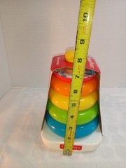 Fisher-Price Rock-a-Stack Stacking Toy – Classic Baby Ring Stacker