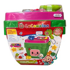 CoComelon Veggie Fun Learning Basket Play Food Checkout Counter Music & Sounds!