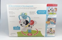 Fisher-Price Bounce and Spin Puppy Stationary Ride-On Toddler Learning Toy NEW