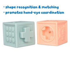 Soft Stacking Blocks – Sensory Montessori Toys for Babies & Toddlers 6-36 Months