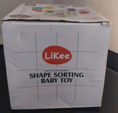 Baby Toddler Educational Shape Sorting Toy By Likee, Early Education 18m + NEW!