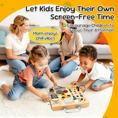 Interactive Montessori Busy Board for Kids: Engaging Cognitive Development Toy